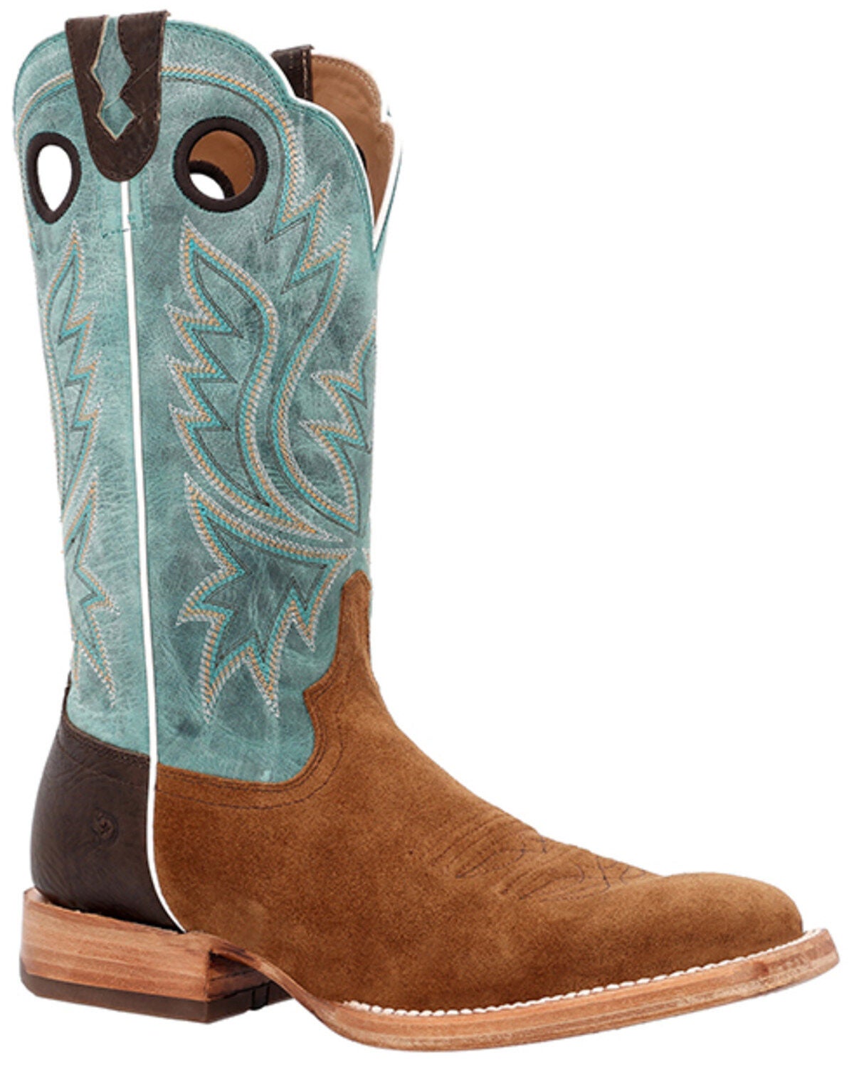 Durango Men's PRCA Collection Roughout Western Boots - Broad Square Toe, Multi, hi-res