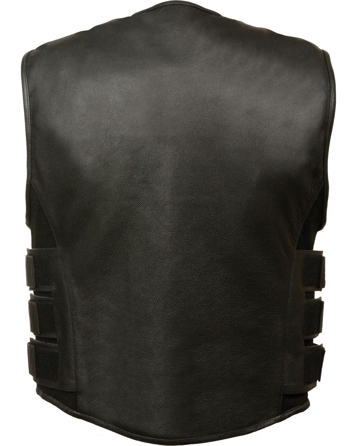 Image #2 - Milwaukee Leather Men's SWAT Style Zipper Front Vest - Big, Black, hi-res