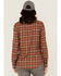 Image #4 - Wolverine Women's Autumn II Plaid Print Long Sleeve Button-Down Flannel Shirt, Brown, hi-res