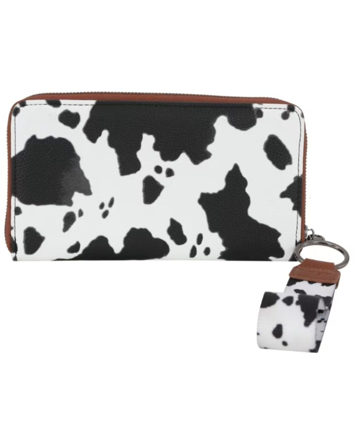 Image #3 - Wrangler Women's Boot Barn Exclusive Daisy Cow Print Wallet, Brown, hi-res