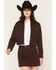 Image #1 - Ariat Women's Cavalry Long Sleeve Woven Top, Purple, hi-res