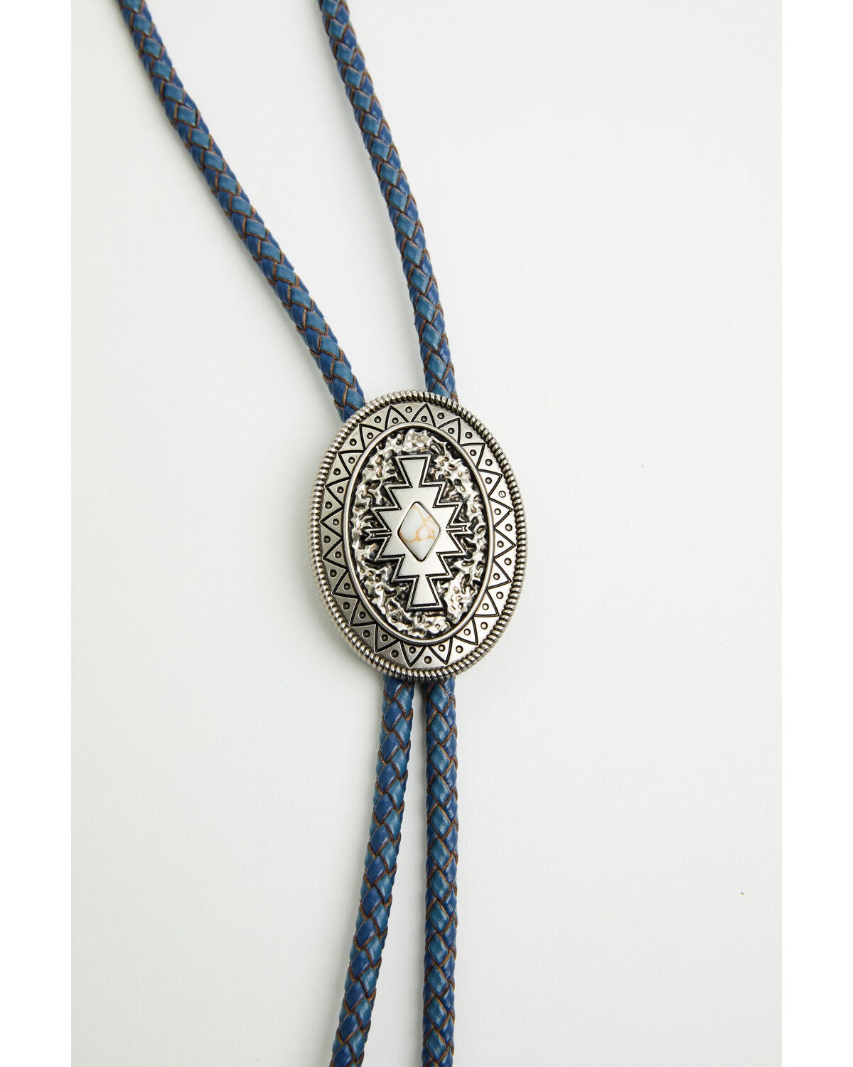 Image #2 - Cody James Men's Buffalo Stone Bolo Tie, Blue, hi-res