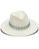 Image #1 - Nikki Beach Women's Raine Straw Fedora, Ivory, hi-res