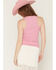 Image #6 - Idyllwind Women's Nash Rhinestone Chain Ribbed Tank, Pink, hi-res