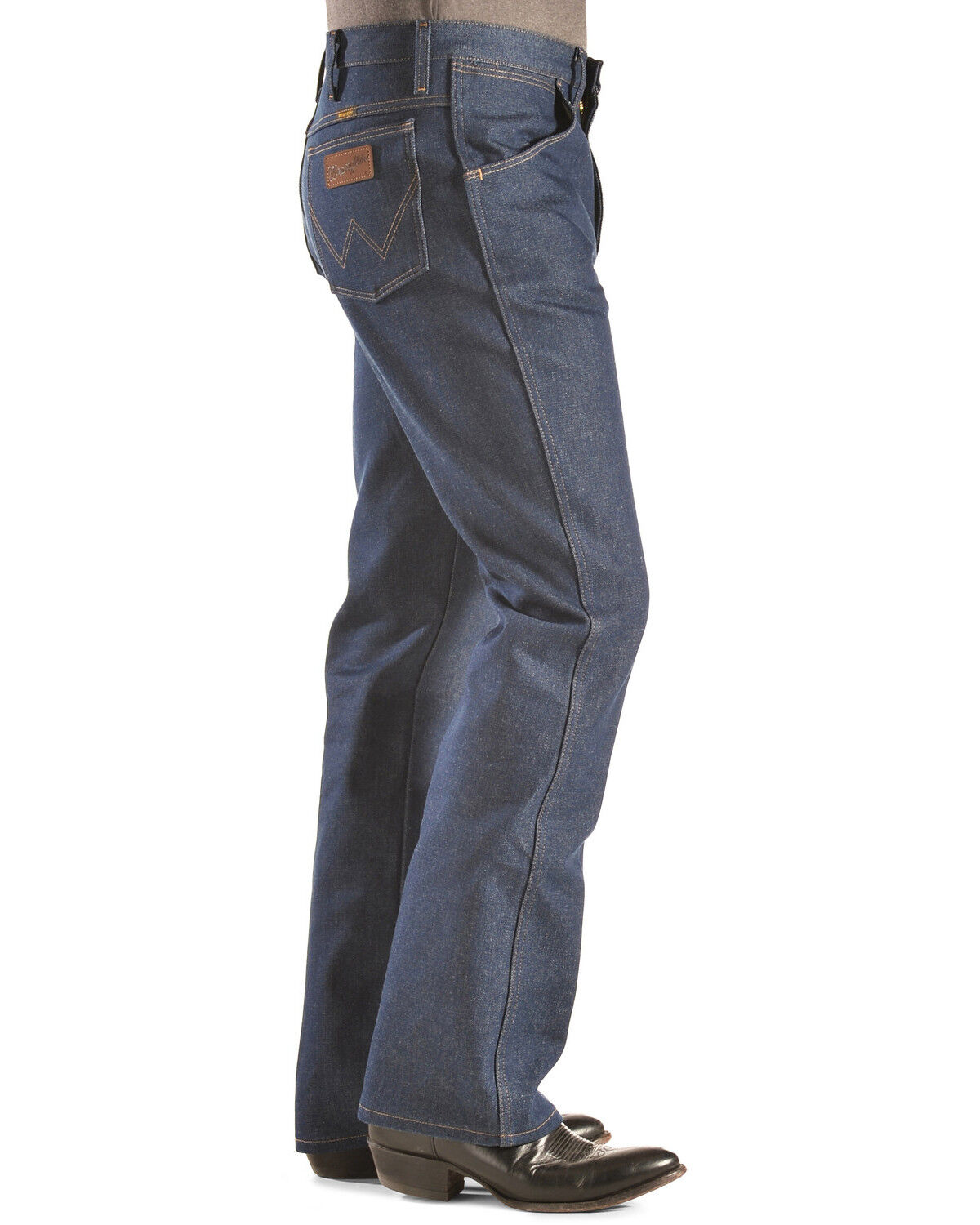 Image #3 - Wrangler Men's 935 Rigid Cowboy Cut Slim Bootcut Jeans - Tall, Blue, hi-res