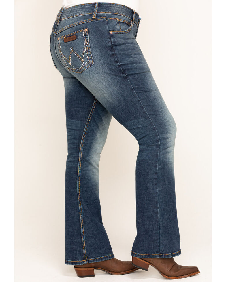 Wrangler Retro Women's Dark Mae Bootcut Jeans Plus Boot Barn