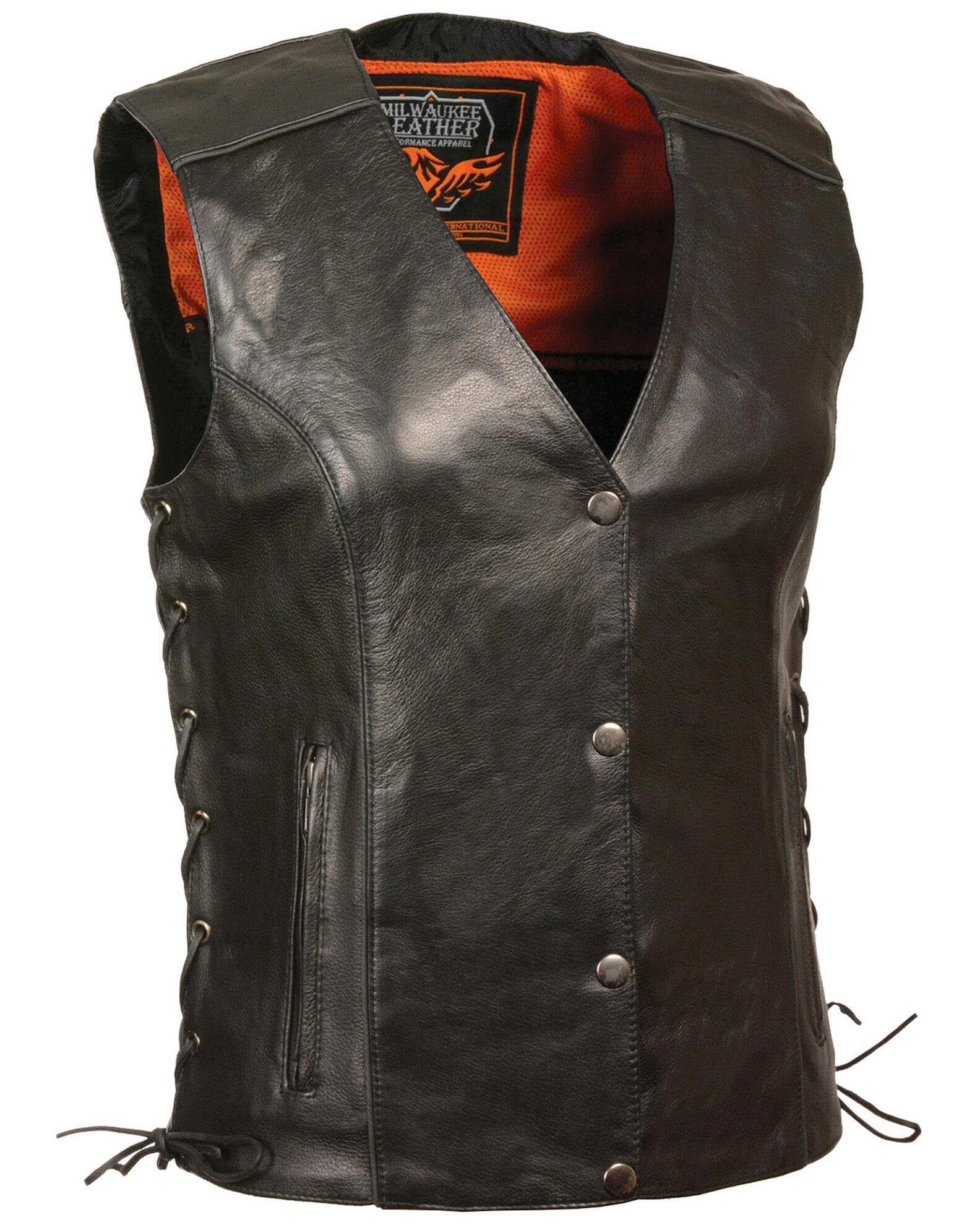 Milwaukee women's discount leather vest