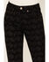 Image #2 - Rock & Roll Denim Women's Desert Print High Rise Cropped Straight Jeans, Black, hi-res