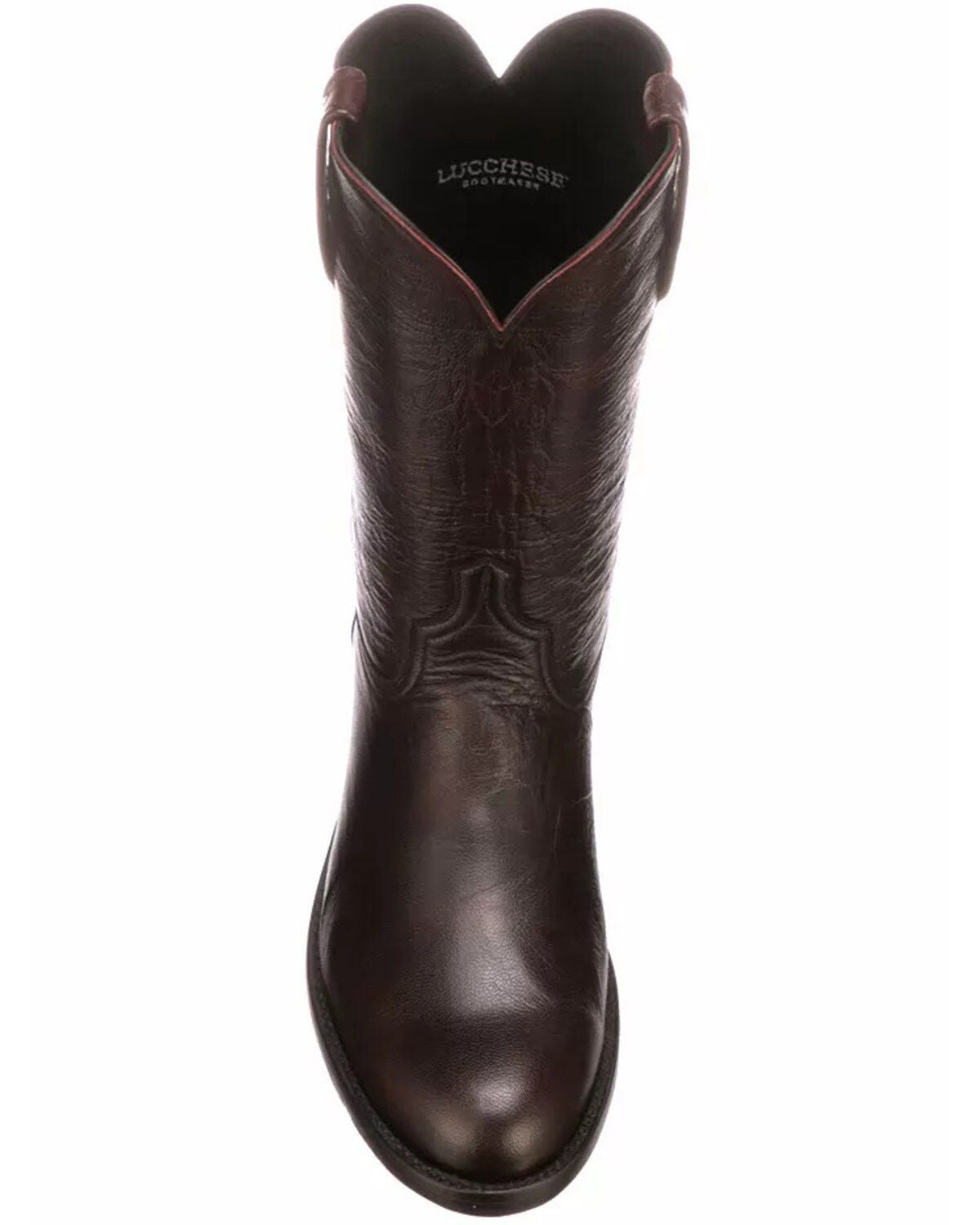 Image #6 - Lucchese Men's Majestic Roper Western Boots - Round Toe, Black Cherry, hi-res