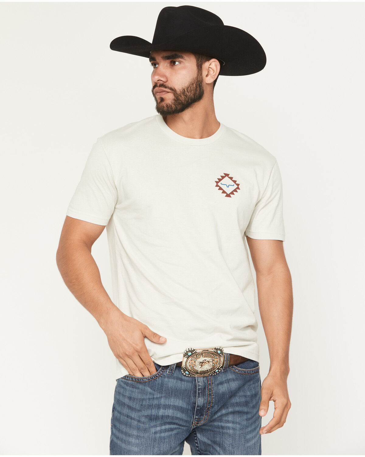Image #2 - Kimes Ranch Men's Vaugh Logo Short Sleeve Graphic T-Shirt, Sand, hi-res