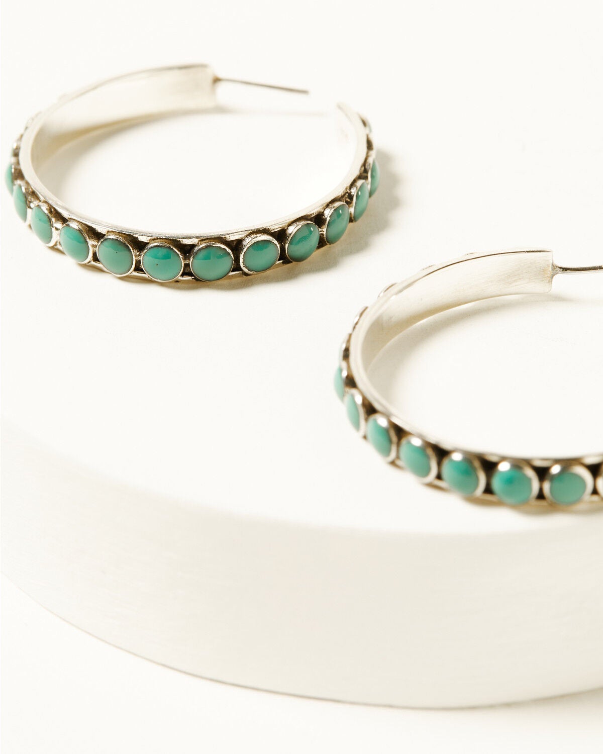 Image #3 - Paige Wallace Women's Loop Earrings, Silver, hi-res