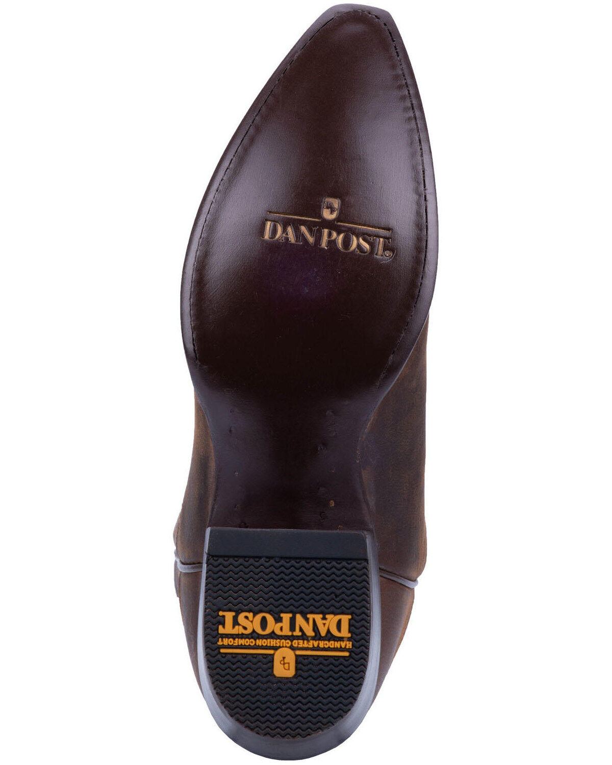 Image #7 - Dan Post Men's Mignon Snip Toe Western Boots, Bay Apache, hi-res