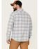 Flag & Anthem Men's Lewisburg Vintage Large Plaid Long Sleeve Western Shirt , Light Blue, hi-res