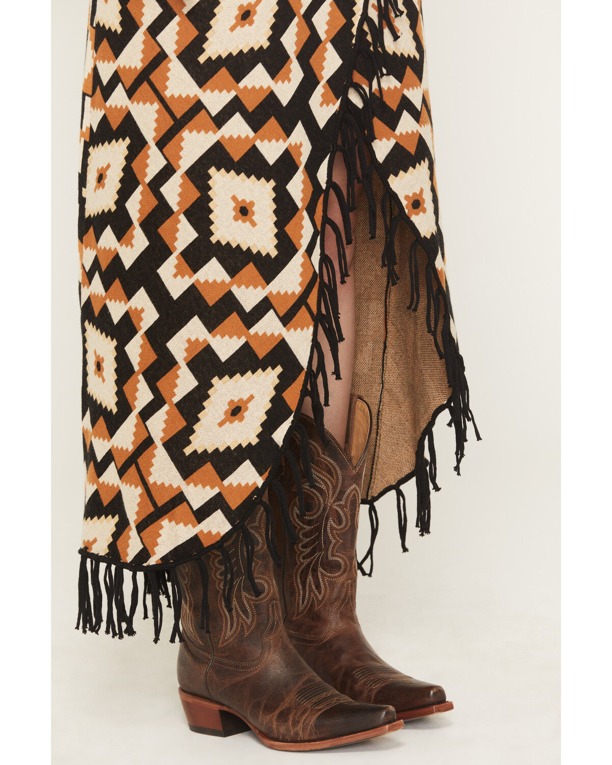 Tasha Polizzi Women's Andre Sweater Fringe Midi Skirt