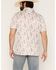 Image #4 - Panhandle Slim Men's Bandana Print Short Sleeve Pearl Snap Performance Polo, Natural, hi-res