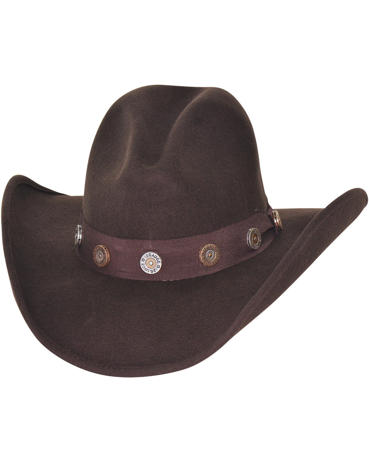 Image #1 - Bullhide Men's Shotgun Premium Wool Cowboy Hat, Chocolate, hi-res