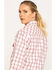 Image #5 - Wrangler Women's Pink FR Plaid Shirt, , hi-res