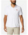 Image #1 - Columbia Men's Terminal Tackle Texas Flag Polo Shirt , White, hi-res