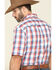 Image #5 - Tuf Cooper Men's Red Competition Stretch Plaid Short Sleeve Western Shirt, , hi-res