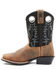 Cody James Boys' Brown Western Boots - Broad Square Toe, Brown, hi-res