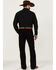 Image #3 - RANK 45® Men's Houston Stretch Stackable Straight Jeans, Black, hi-res