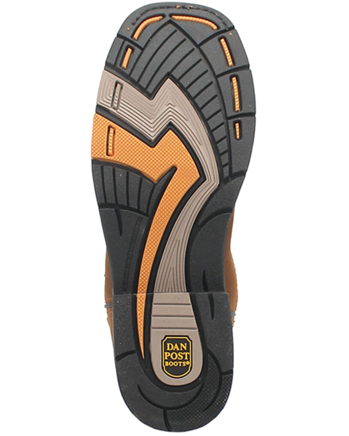 Image #7 - Dan Post Men's 11" Bram Waterproof Work Boots - Broad Square Toe, Brown, hi-res