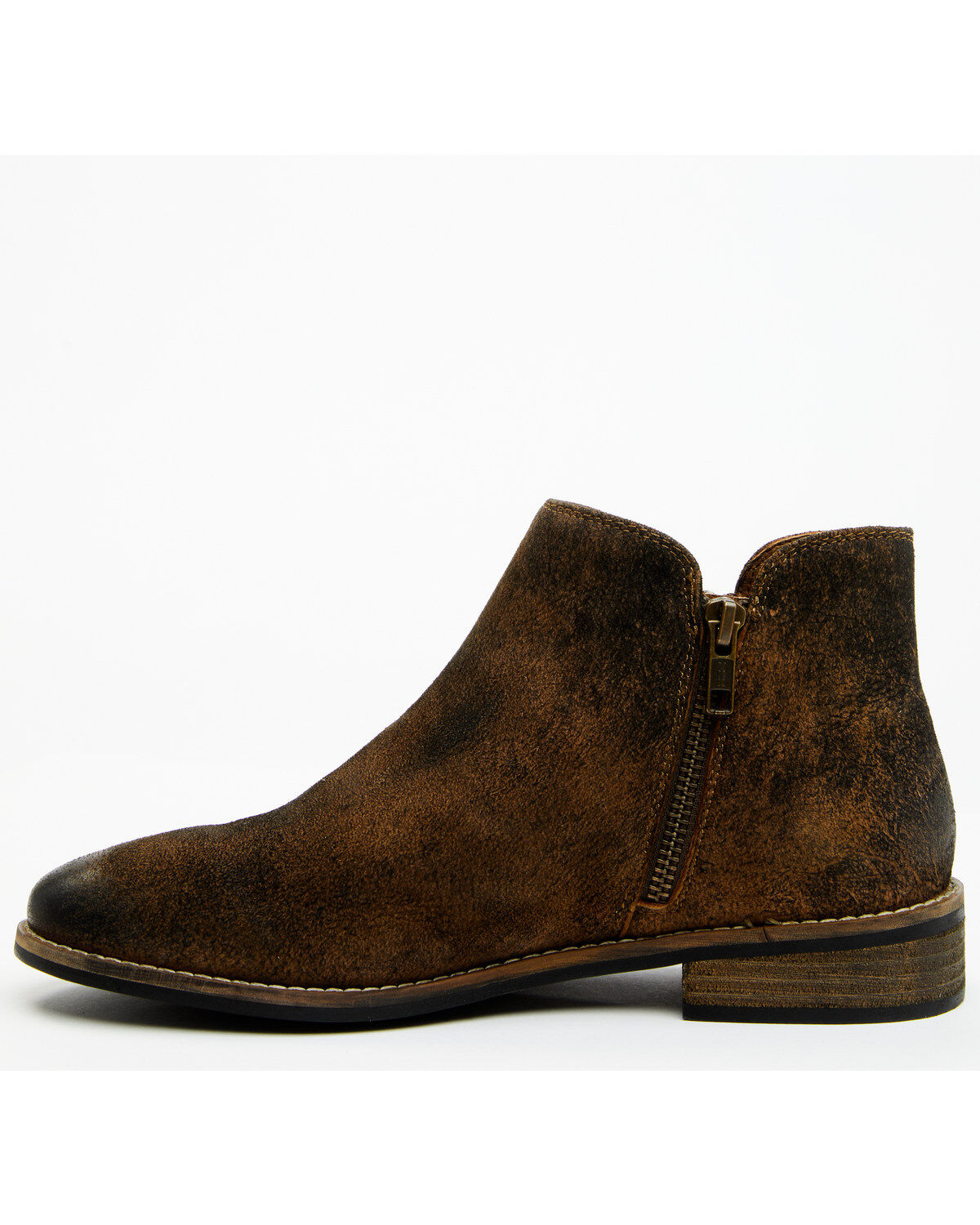 Image #3 - Diba True Women's Citrus Sweet Suede Booties - Round Toe, Brown, hi-res