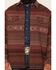 Image #3 - Cody James Men's Drif Southwestern Serape Striped Fleece Lined Shirt Jacket, Brown, hi-res