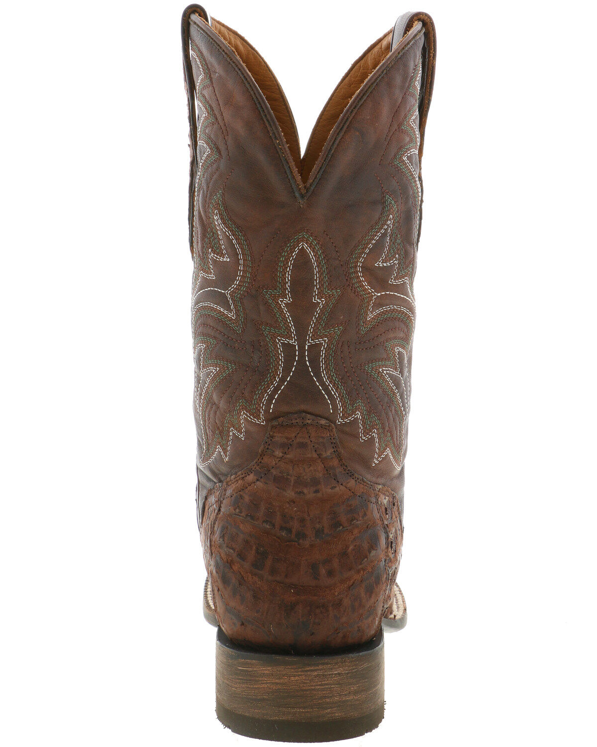 Image #4 - El Dorado Men's Caiman Belly Western Boots - Wide Square Toe, , hi-res