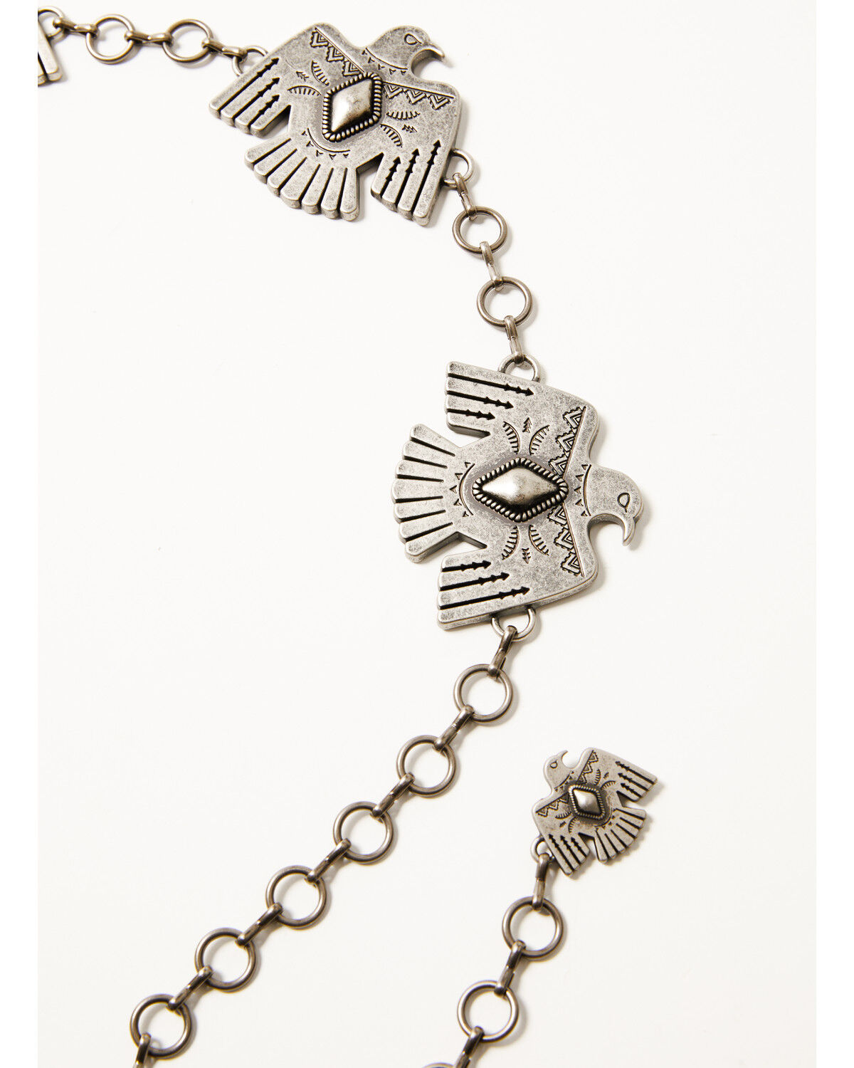 Image #4 - Idyllwind Women's Thunderbird Chain Belt, Silver, hi-res