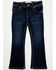 Image #3 - Shyanne Toddler Girls' Tulsa Dark Wash Bootcut Comfort Stretch Denim Riding Jeans, Dark Wash, hi-res