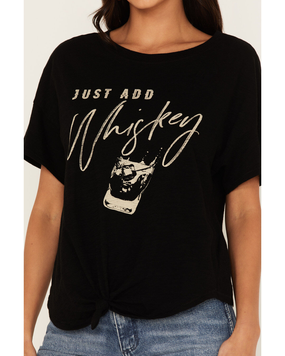 Image #3 - Shyanne Women's Just Add Whiskey Graphic Short Sleeve Tee, Black, hi-res