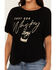 Image #3 - Shyanne Women's Just Add Whiskey Graphic Short Sleeve Tee, Black, hi-res