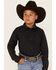 Image #1 - Cody James Boys' Print Long Sleeve Snap Western Shirt, Grey, hi-res