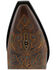 Image #6 - Black Star Women's Lockhart Embroidered Leather Western Boot - Snip Toe, Brown, hi-res