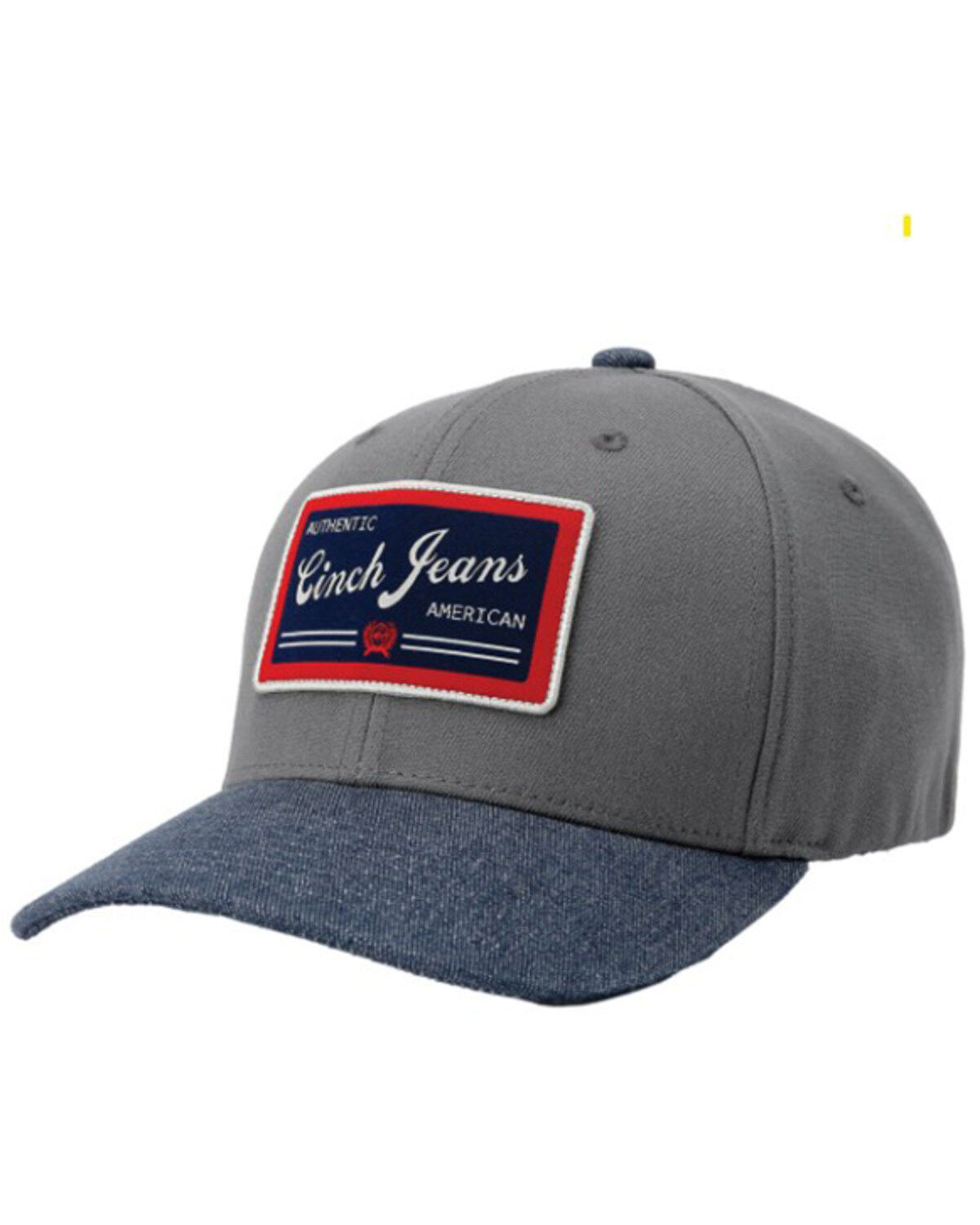 Image #1 - Cinch Men's Logo Patch Ball Cap, Grey, hi-res