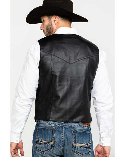 Image #2 - Liberty Wear Men's Jackson Lambskin Leather Vest , Black, hi-res