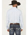 Image #4 - Wrangler X Cody Johnson Men's Non-Solid Solid Long Sleeve Button-Down Western Shirt, Blue, hi-res