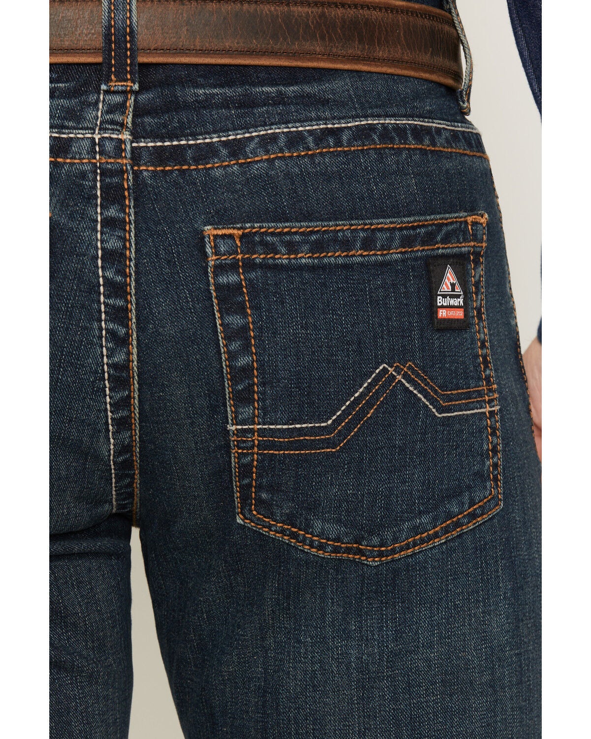 Image #4 - Bulwark Men's FR Relaxed Boot Work Jeans, Indigo, hi-res