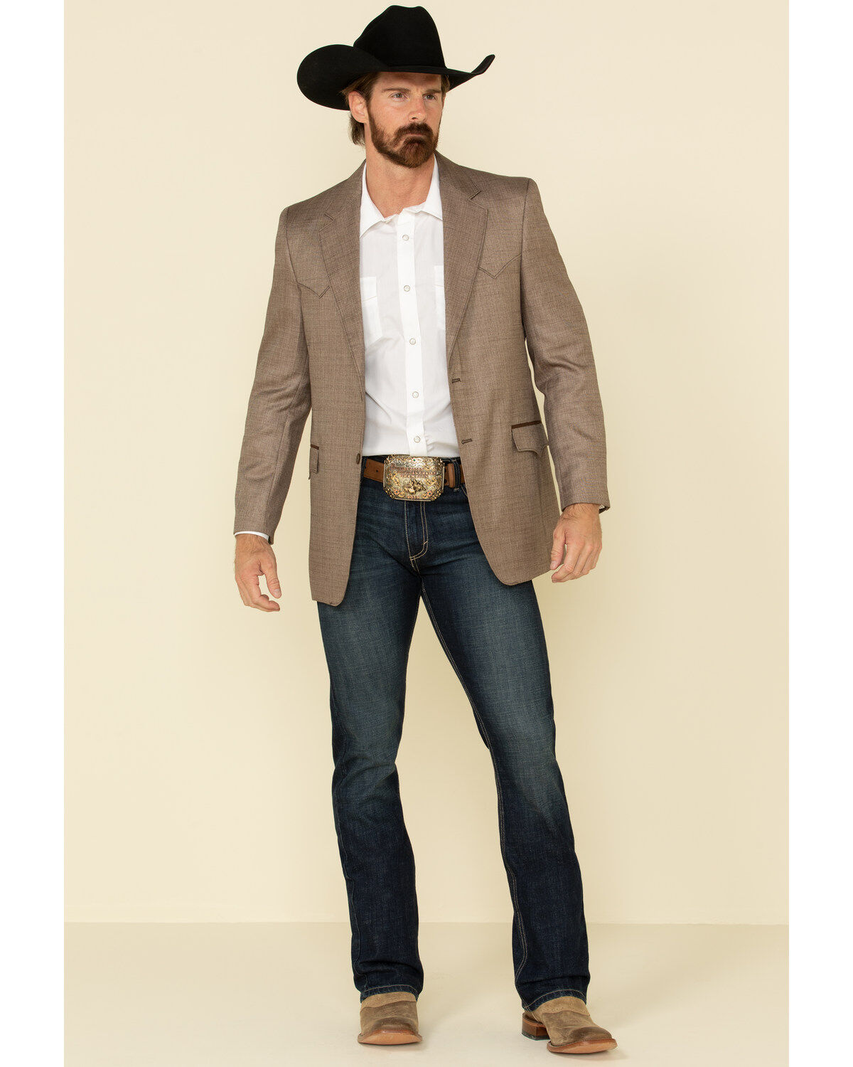 Image #3 - Circle S Men's Brown Houston Western Sportcoat, , hi-res