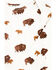 Image #2 - Angel Dear Infant Boys' Bison Print Long Sleeve Snap Onesie, Ivory, hi-res