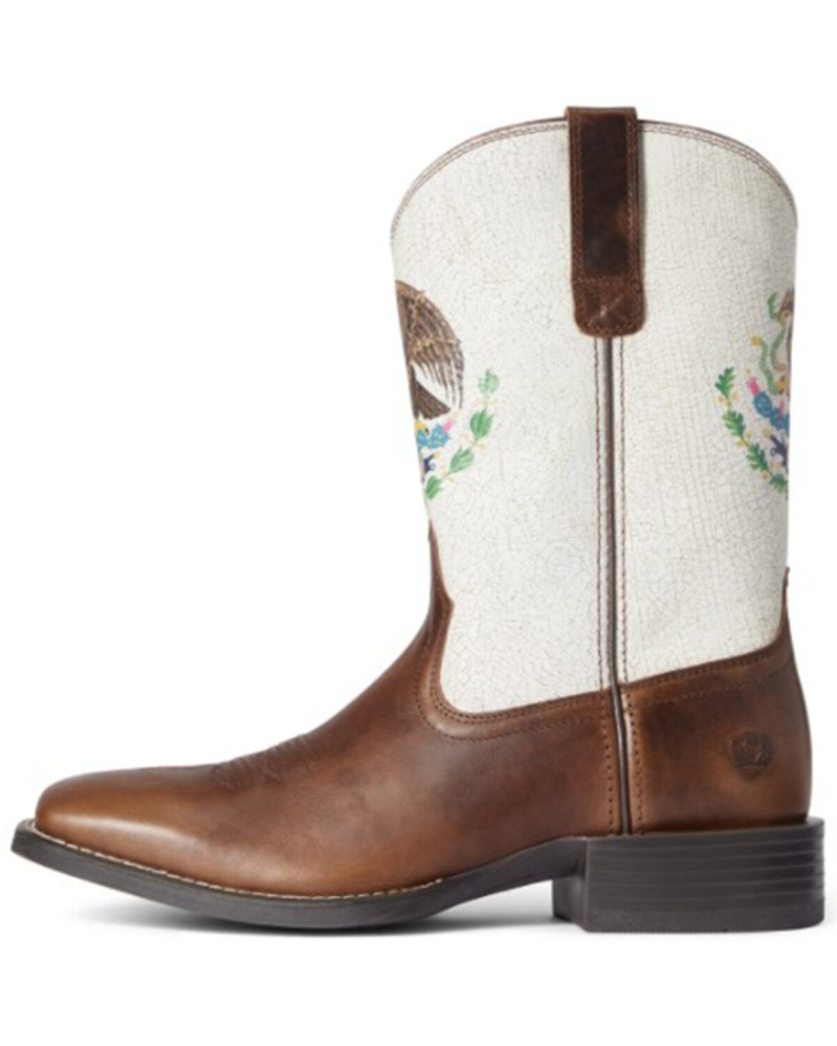 Image #2 - Ariat Men's Sport Orgullo Mexicano Western Performance Boots - Broad Square Toe, Brown, hi-res