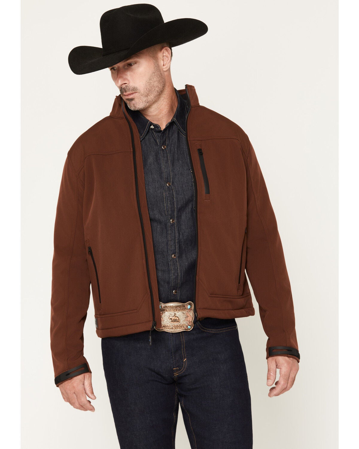 Image #1 - Cody James Men's Sharpshooter Solid Concealed Carry Softshell Jacket, Pecan, hi-res