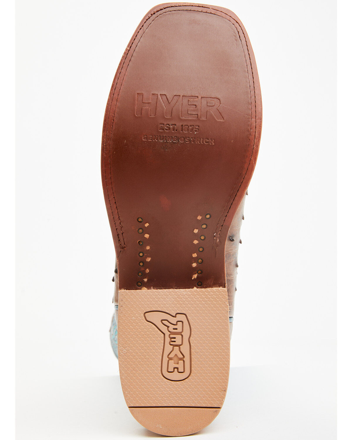 Image #7 - Hyer Men's Jetmore Exotic Ostrich Western Boots - Broad Square Toe, , hi-res