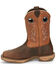 Tony Lama Men's Lopez Waterproof Western Work Boots - Steel Toe, Brown, hi-res