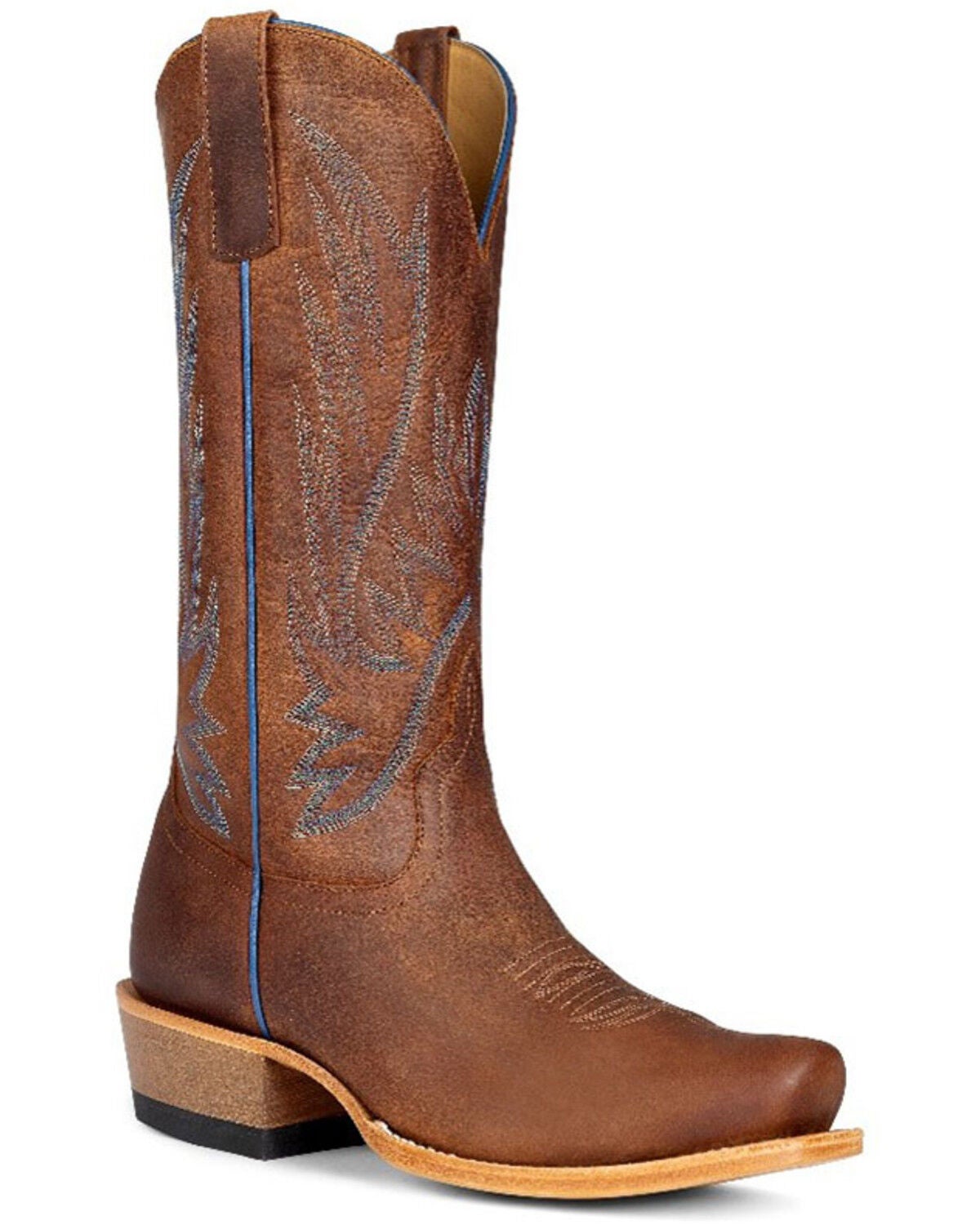 Horse Power Men's Mad Cat Western Boots - Square Toe, Brown, hi-res