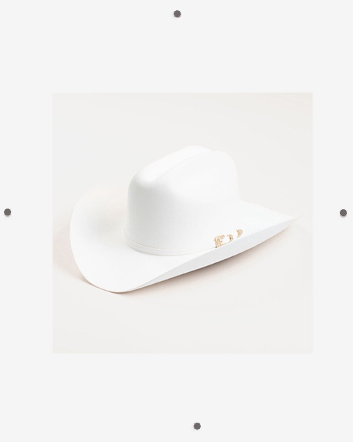 Image #1 - Larry Mahan Opulento 30X Felt Cowboy Hat, White, hi-res