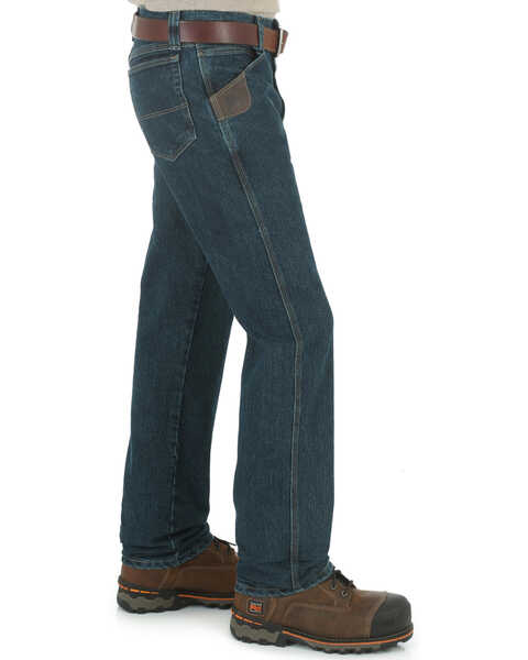 Image #2 - Wrangler Riggs Men's Advanced Comfort Relaxed Bootcut Jeans, , hi-res
