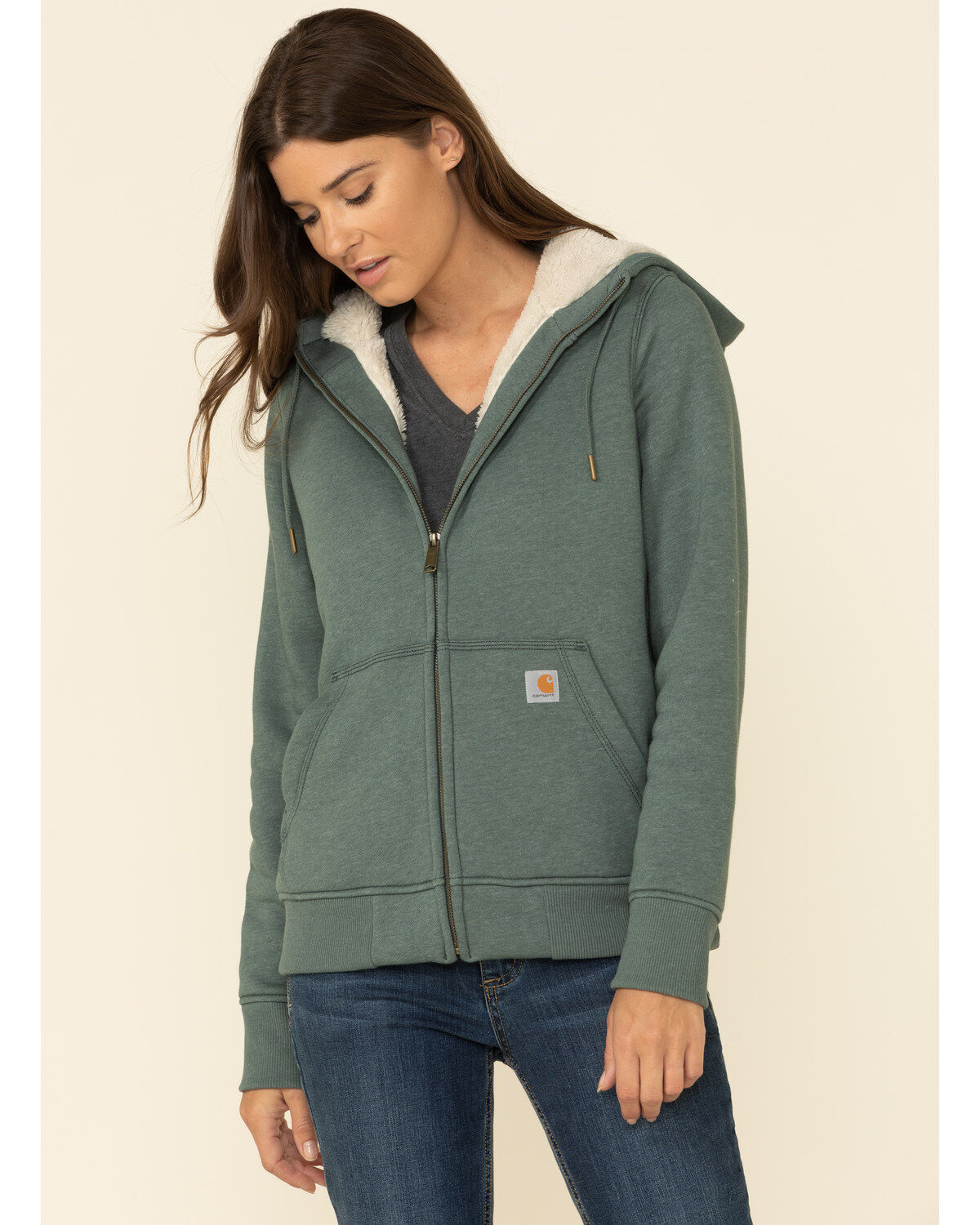 women's carhartt sherpa lined hoodie
