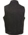 Image #2 - Milwaukee Leather Men's Snap Front Denim Vest with Shirt Collar, Black, hi-res